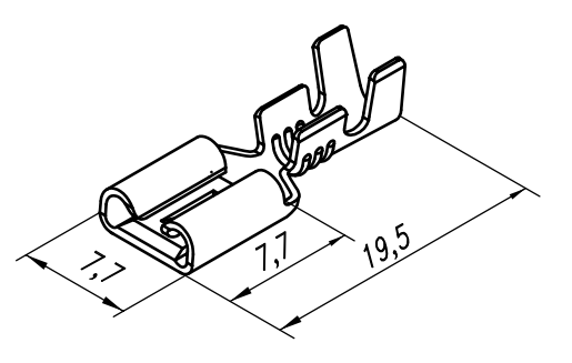 Контакт гнездовой с монтажным усом 45.7373.8008-01 от производителя ...