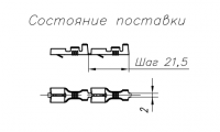 Контакт гнездовой (с монтажным усом) 45.7373.8008