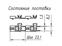 Контакт гнездовой (флажкового типа) 45.7373.8013