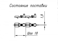 Контакт гнездовой (с монтажным усом) 45.7373.8845